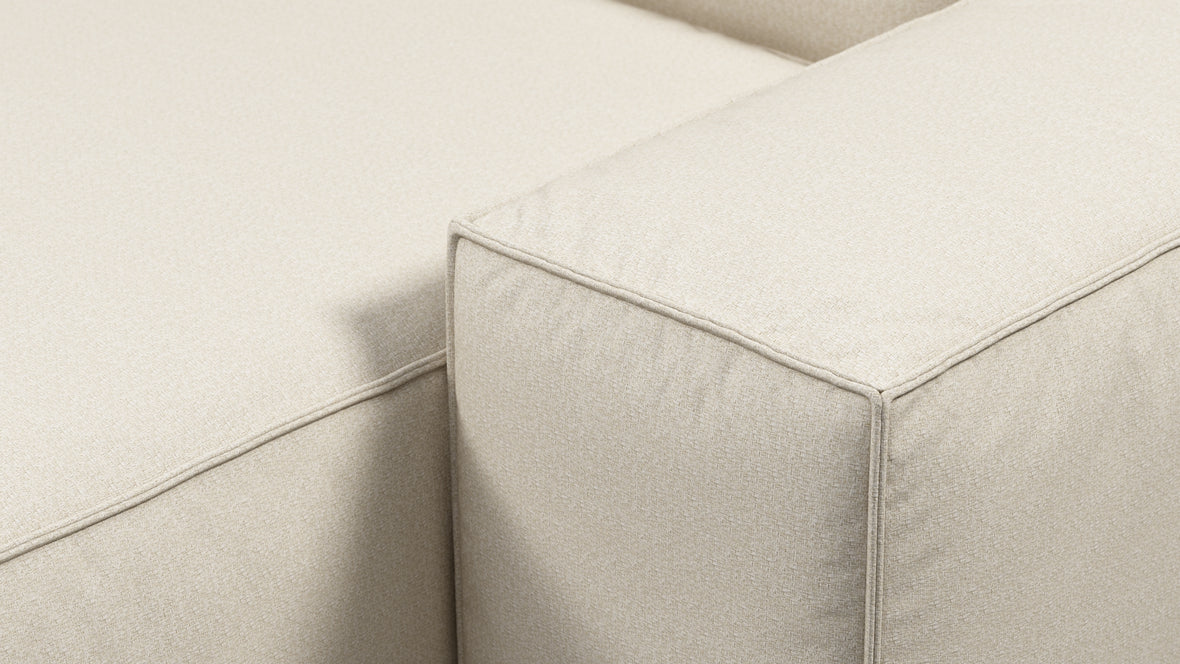 Andes - Andes Outdoor Module, Right Arm Chaise, Natural Textured Weave