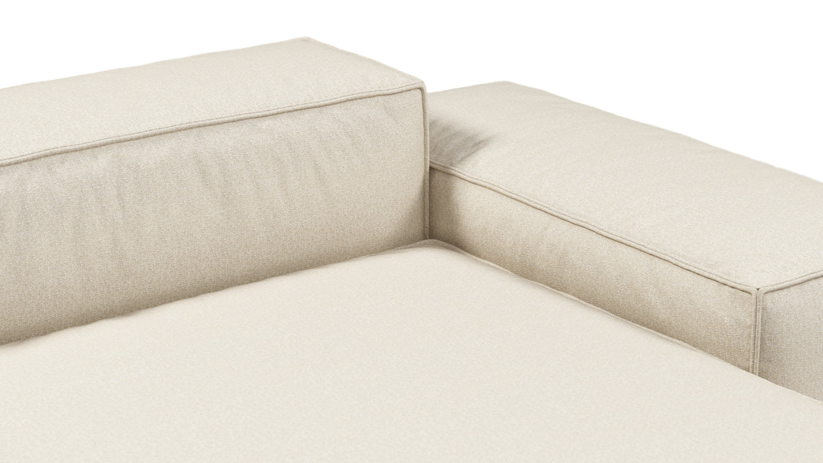Andes - Andes Outdoor Module, Right Arm Chaise, Natural Textured Weave