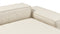 Andes - Andes Outdoor Module, Right Arm Chaise, Natural Textured Weave