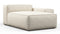 Andes - Andes Outdoor Module, Right Arm Chaise, Natural Textured Weave