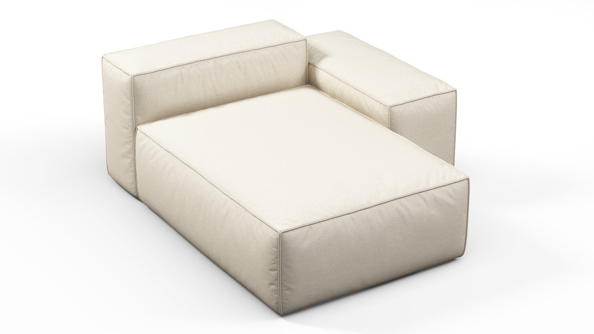 Andes - Andes Outdoor Module, Right Arm Chaise, Natural Textured Weave