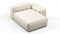 Andes - Andes Outdoor Module, Right Arm Chaise, Natural Textured Weave
