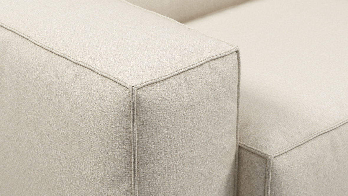 Andes - Andes Outdoor Module, Left Arm, Natural Textured Weave