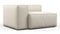 Andes - Andes Outdoor Module, Left Arm, Natural Textured Weave