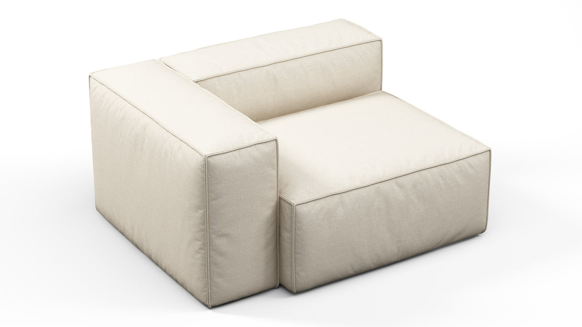 Andes - Andes Outdoor Module, Left Arm, Natural Textured Weave