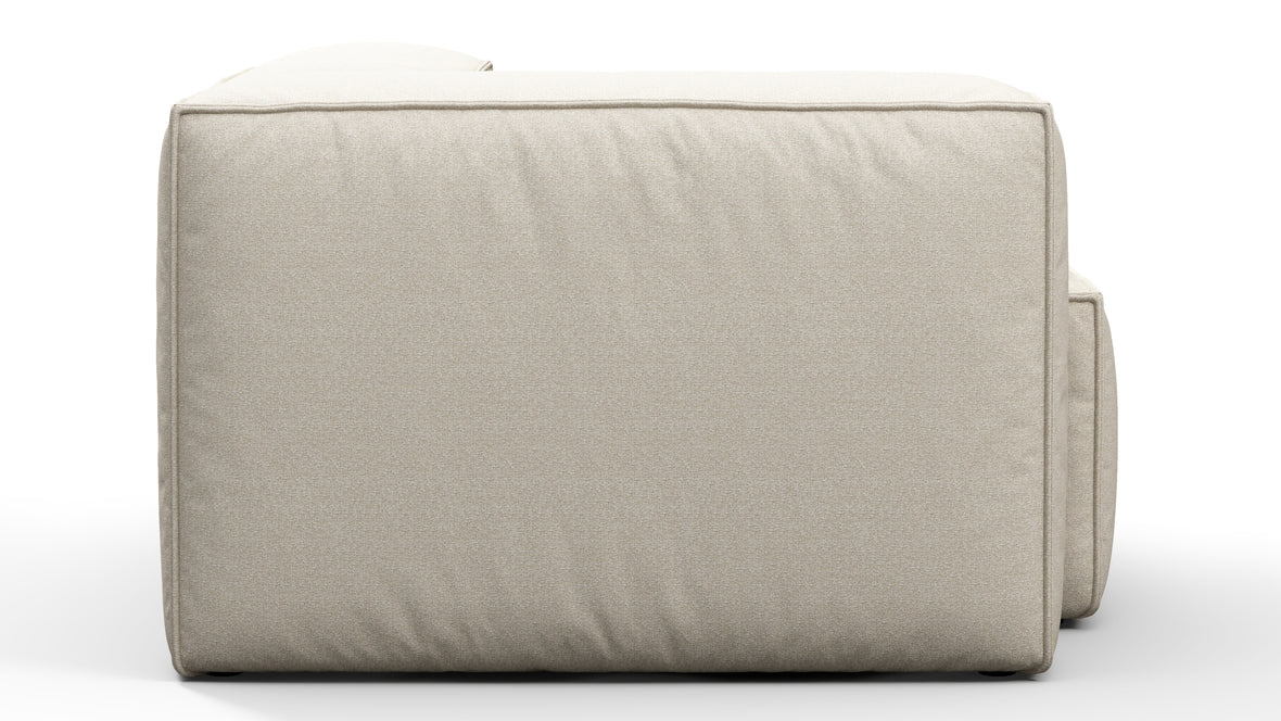 Andes - Andes Outdoor Module, Left Arm, Natural Textured Weave