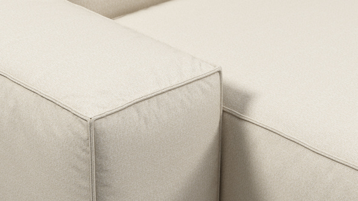 Andes - Andes Outdoor Sectional, Left Chaise, Natural Textured Weave