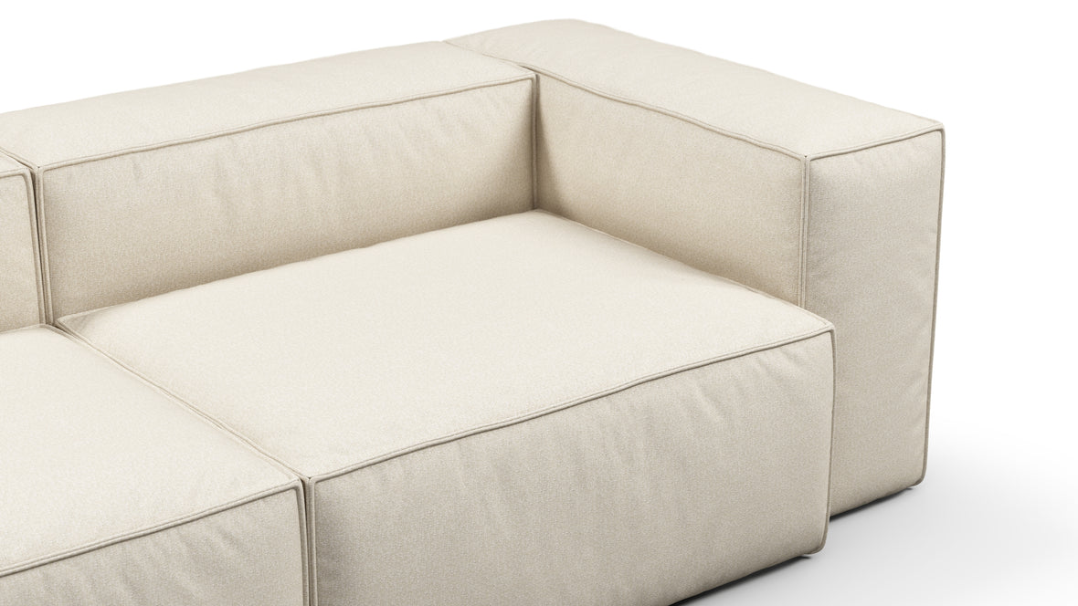 Andes - Andes Outdoor Sectional, Left Chaise, Natural Textured Weave