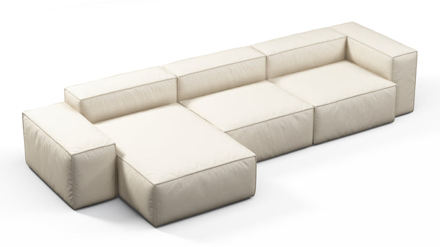 Andes - Andes Outdoor Sectional, Left Chaise, Natural Textured Weave