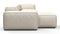 Andes - Andes Outdoor Sectional, Left Chaise, Natural Textured Weave