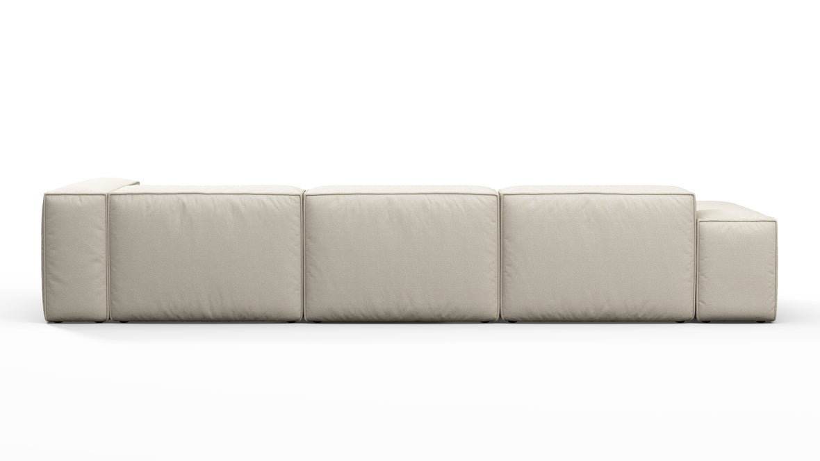 Andes - Andes Outdoor Sectional, Left Chaise, Natural Textured Weave
