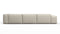 Andes - Andes Outdoor Sectional, Left Chaise, Natural Textured Weave