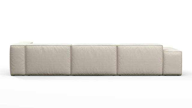 Andes - Andes Outdoor Sectional, Left Chaise, Natural Textured Weave