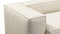 Andes - Andes Outdoor Sectional, Three Seater, Natural Textured Weave