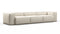 Andes - Andes Outdoor Sectional, Three Seater, Natural Textured Weave