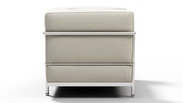 Corbusier - Corbusier Grand Modele Lounge Chair, Cream Vegan Leather