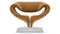 Ribbon - Ribbon Chair, Caramel Plush Velvet