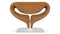Ribbon - Ribbon Chair, Caramel Plush Velvet