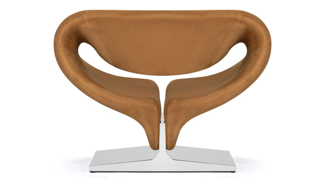 Ribbon - Ribbon Chair, Caramel Plush Velvet