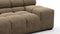 Tufty - Tufty Sectional, Extra Large Right Corner, Cappuccino Brown Chenille