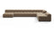 Tufty - Tufty Sectional, Extra Large Right Corner, Cappuccino Brown Chenille