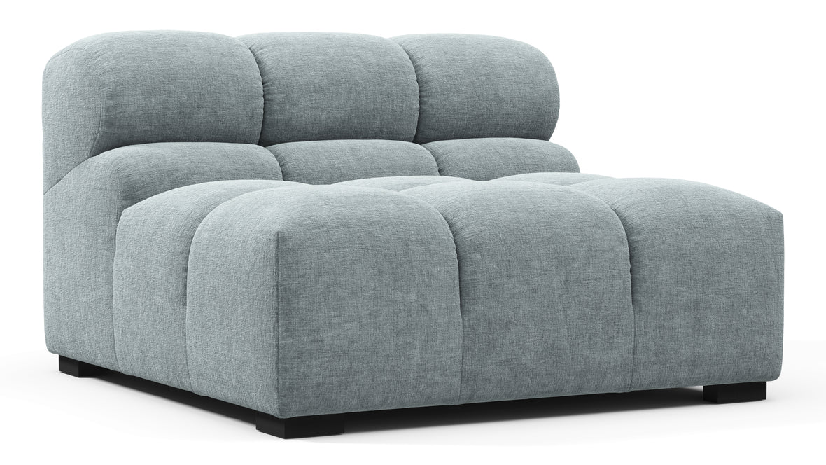 Tufty - Tufty Module, Armless, Cerulean Chenille