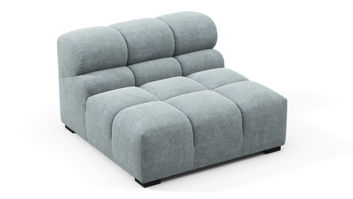Tufty - Tufty Module, Armless, Cerulean Chenille