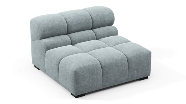 Tufty - Tufty Module, Armless, Cerulean Chenille