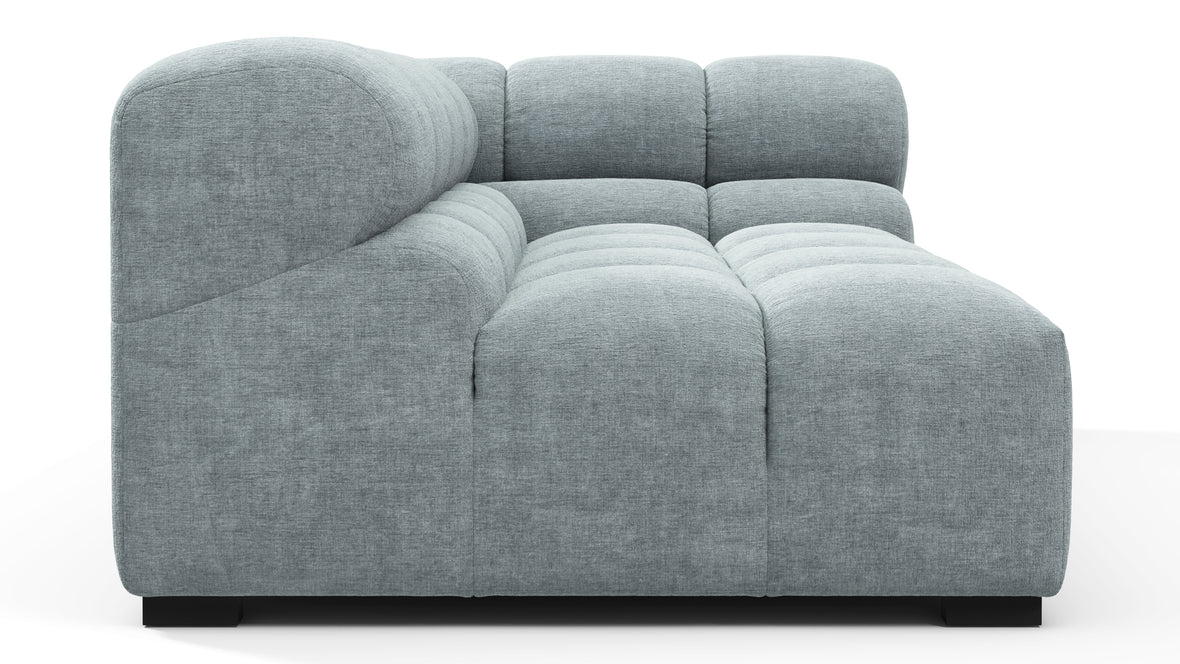 Tufty - Tufty Module, Extra Large Right Corner, Cerulean Chenille