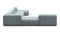 Tufty - Tufty Sectional, Extra Large Left Corner, Cerulean Chenille
