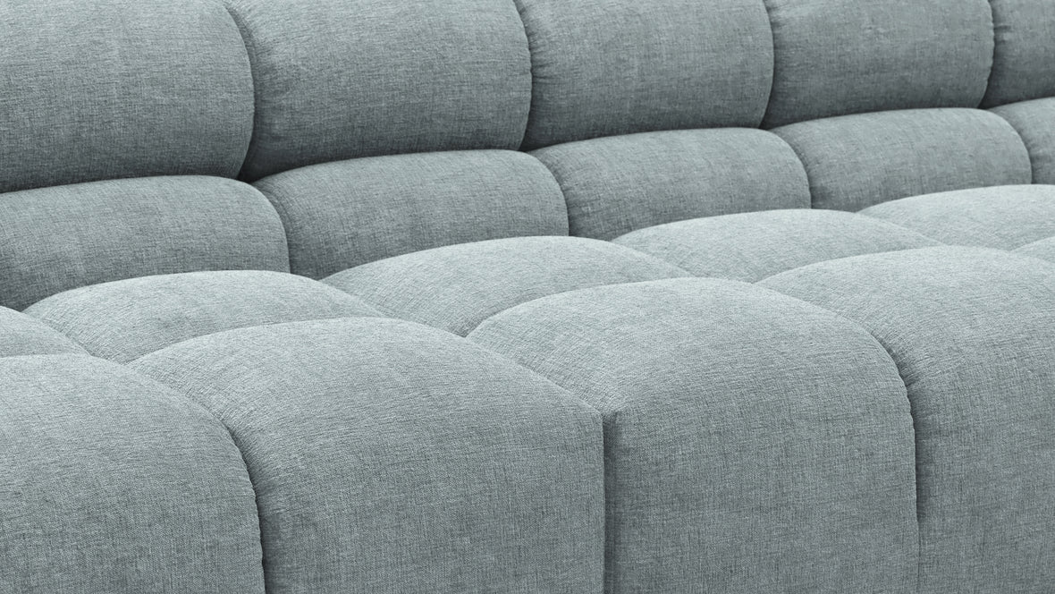 Tufty - Tufty Sectional, Large, Left Chaise, Cerulean Chenille