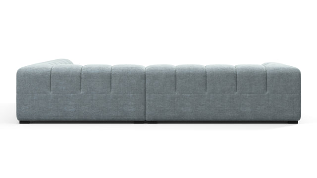Tufty - Tufty Sectional, Right Corner, Cerulean Chenille
