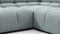 Tufty - Tufty Sectional, U Shape, Cerulean Chenille