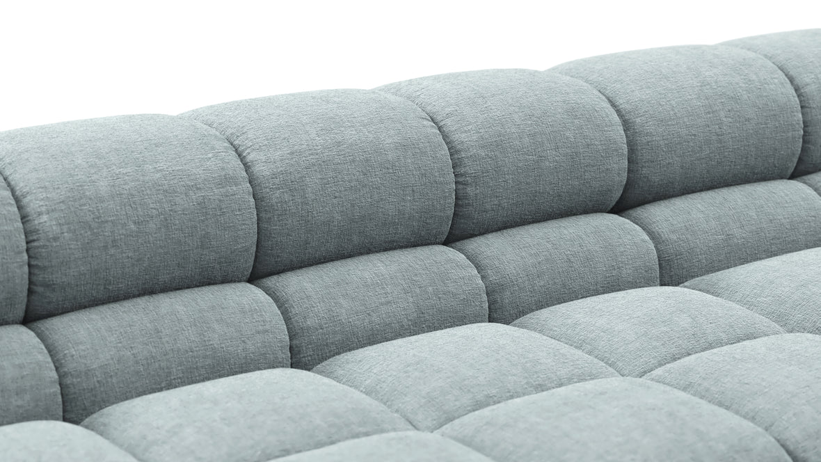 Tufty - Tufty Sectional, U Shape, Cerulean Chenille