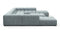 Tufty - Tufty Sectional, U Shape, Cerulean Chenille