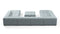 Tufty - Tufty Sectional, U Shape, Cerulean Chenille