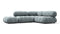 Bellini Sectional - Mario Bellini Sectional, Small Right Corner, Cerulean Chenille