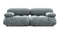 Bellini Sofa - Mario Bellini Two Seater Sofa, Cerulean Chenille