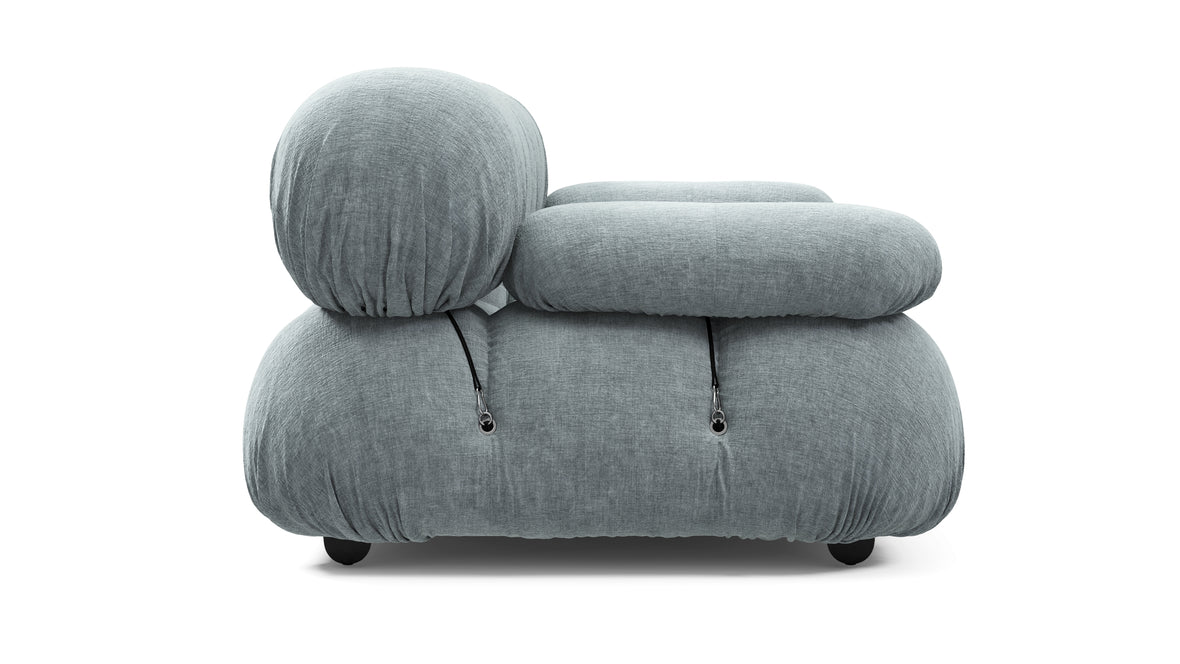 Bellini Sofa - Mario Bellini Two Seater Sofa, Cerulean Chenille