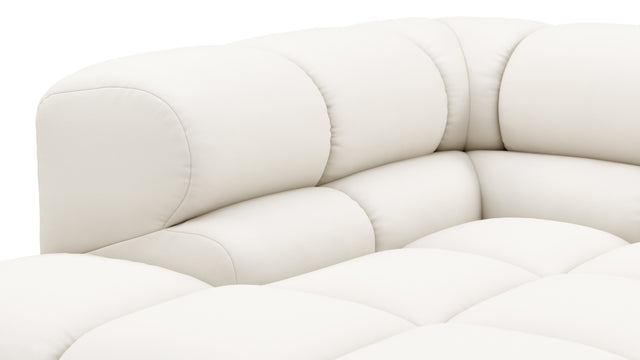 Tufty Outdoor - Tufty Outdoor Sectional, Small L, Right, Soft White Performance Weave