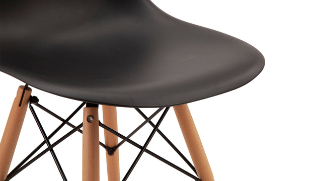 Flynn - Flynn Molded Side Chair, Black