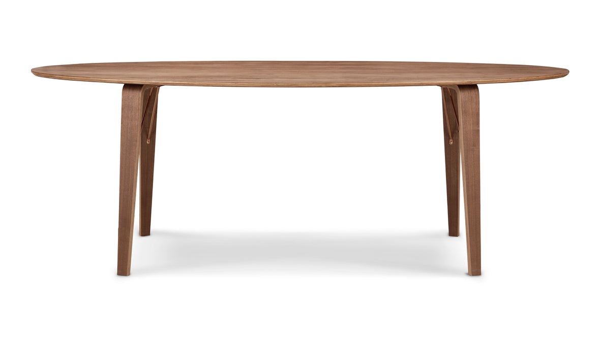 Norman - Norman Oval Dining Table, Walnut