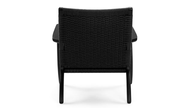CH25 - CH25 Easy Chair, Black Seat & Frame