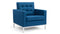 Florence - Florence Lounge Chair, Indigo Blue Wool