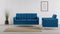 Florence - Florence Two Seater Sofa, Indigo Blue Wool