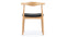 CH20 Elbow - CH20 Elbow Chair, Beech, Wide Version