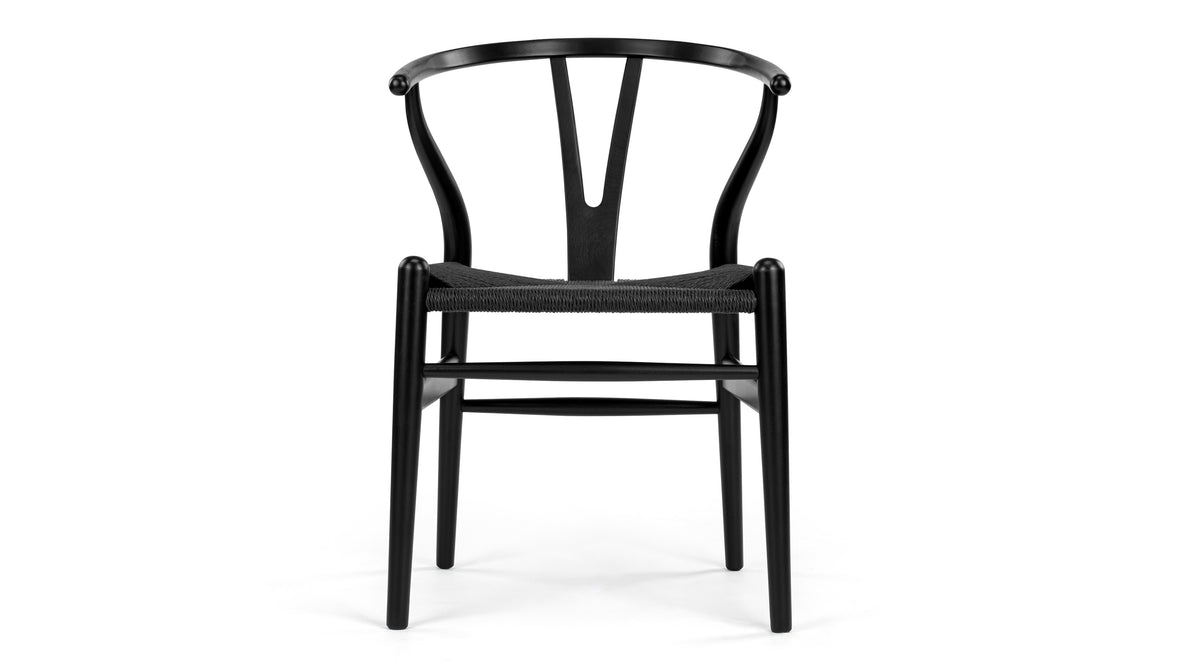 Wish - Wish Chair, Black with Black Seat