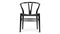 Wish - Wish Chair, Black with Black Seat