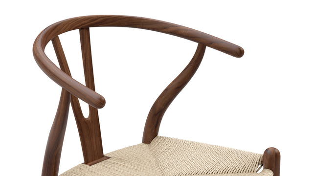 Wish - Wish Bar Stool, Light Walnut, 29.5