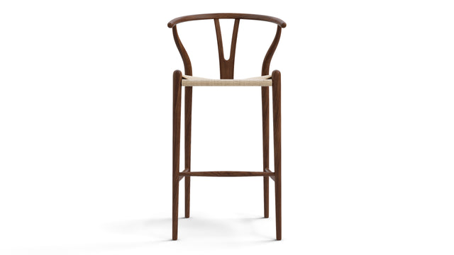 Wish - Wish Bar Stool, Light Walnut, 29.5